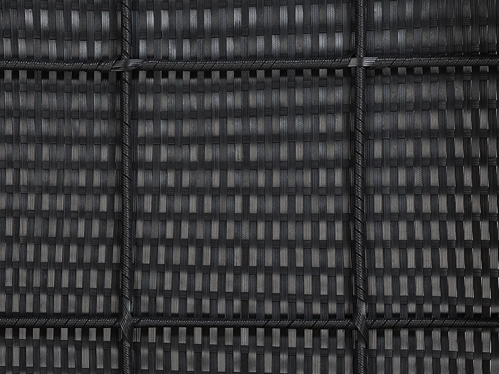Conjunto De Jardim Modular Em Rattan Sintetico Preto A Direita Sano Ii