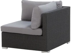 Conjunto De Jardim Modular Em Rattan Sintetico Preto A Direita Sano Ii