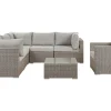 Conjunto De Jardim Modular 6 Pessoas Em Rattan Cinzento A Direita Contare