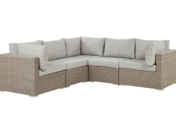 Conjunto De Jardim Modular 6 Pessoas Em Rattan Cinzento A Direita Contare