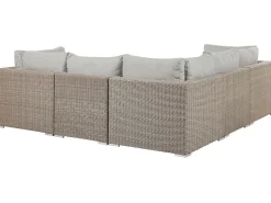 Conjunto De Jardim Modular 6 Pessoas Em Rattan Cinzento A Direita Contare
