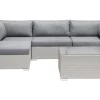Conjunto De Jardim Modular Em Rattan Sintetico Cinzento Claro A Direita Sano Ii