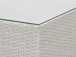 Conjunto De Jardim Modular Em Rattan Sintetico Cinzento Claro A Direita Sano Ii
