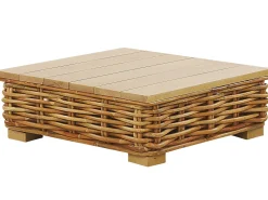 Conjunto De Jardim Modular 4 Lugares Em Rattan Cor Natural A Direita Varallo