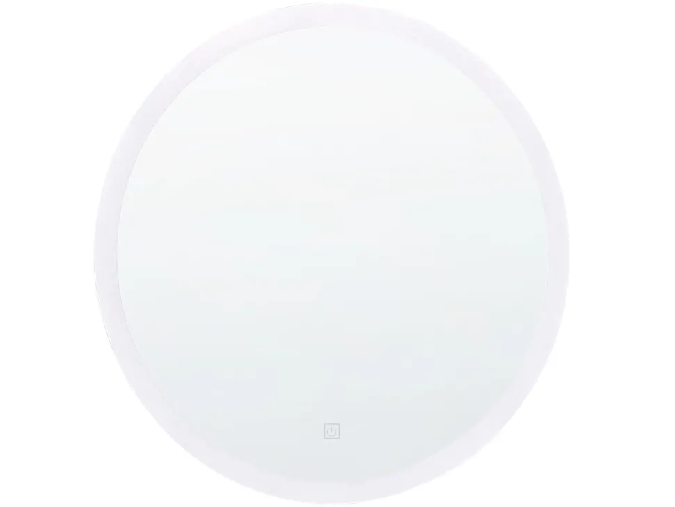 Conjunto De Móveis Com Lavatorio E Espelho Led Em Castanho E Branco Figueres