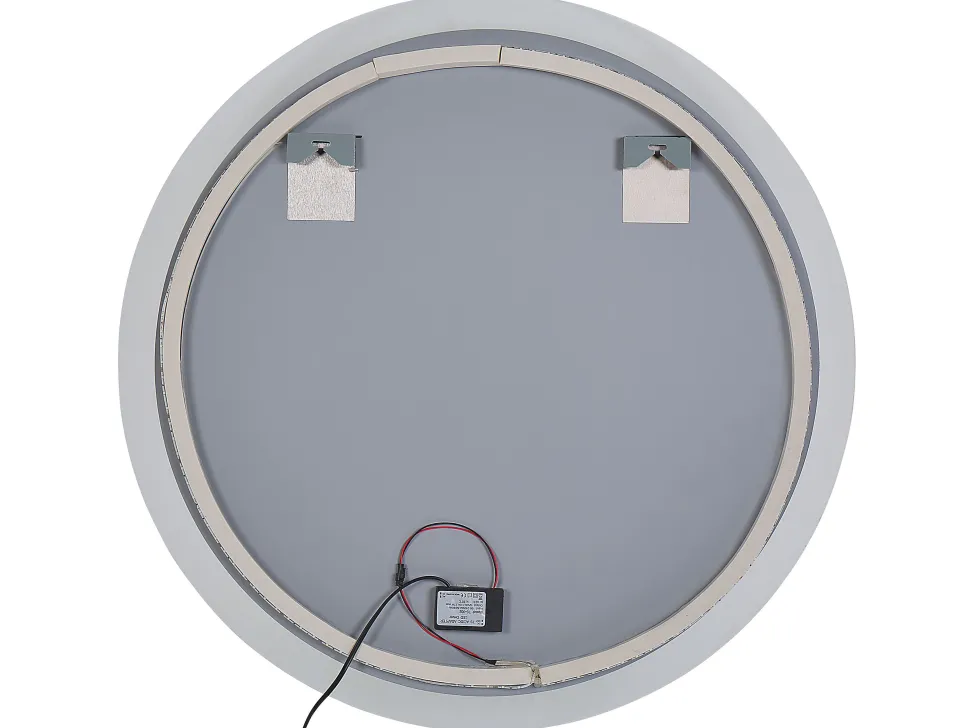 Conjunto De Móveis Com Lavatorio E Espelho Led Em Castanho E Branco Figueres