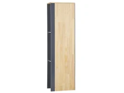 Conjunto De Móveis Com Lavatorio E Espelho Led Em Castanho E Cinzento Figueres