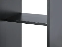 Conjunto De Móveis Com Lavatorio E Espelho Em Preto Tudela