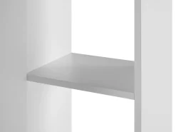 Conjunto De Móveis Com Lavatorio E Espelho Em Branco Tudela