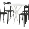 Conjunto De Móveis De Jardim Em Preto E Branco Com 4 Lugares Sersale/Camogli