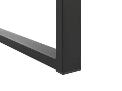 Conjunto De Refeicao De Jardim 6 Lugares Em Aluminio Preto E Almofadas Cinzentas Valcanetto/Busseto