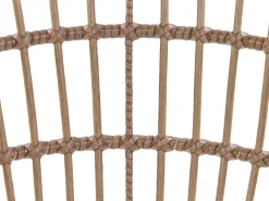 Conjunto De Refeicao De Jardim Com 6 Lugares Em Rattan Rosa Pastel Aliano Ii