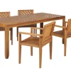 Conjunto De Refeicoes 4 Lugares Em Madeira De Acacia Clara Baratti
