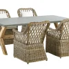 Conjunto De Refeicoes De 4 Lugares Em Rattan Natural Maros/Olbia