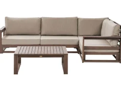 Conjunto Jardim 4 Lugares Madeira Acacia Certificada Escura A Esquerda Timor Ii
