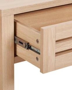 Consola Com 2 Gavetas Cor De Madeira Clara Randa