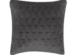 Cunjunto De 2 Almofadas Algodao Cinzento Com Relevo 45 X 45 Cm Lalam