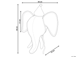 Decoracao De Parede Elefante Cinzento Badou