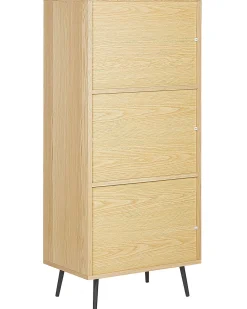 Estante Com 2 Gavetas Castanho Clara E Branca Richmond