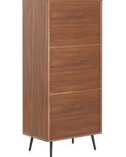 Estante Com 2 Gavetas Castanho Escura E Cinzenta Richmond