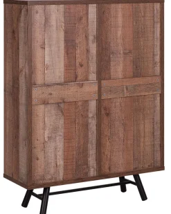 Estante Com 2 Gavetas E 1 Porta Castanha Atlanta