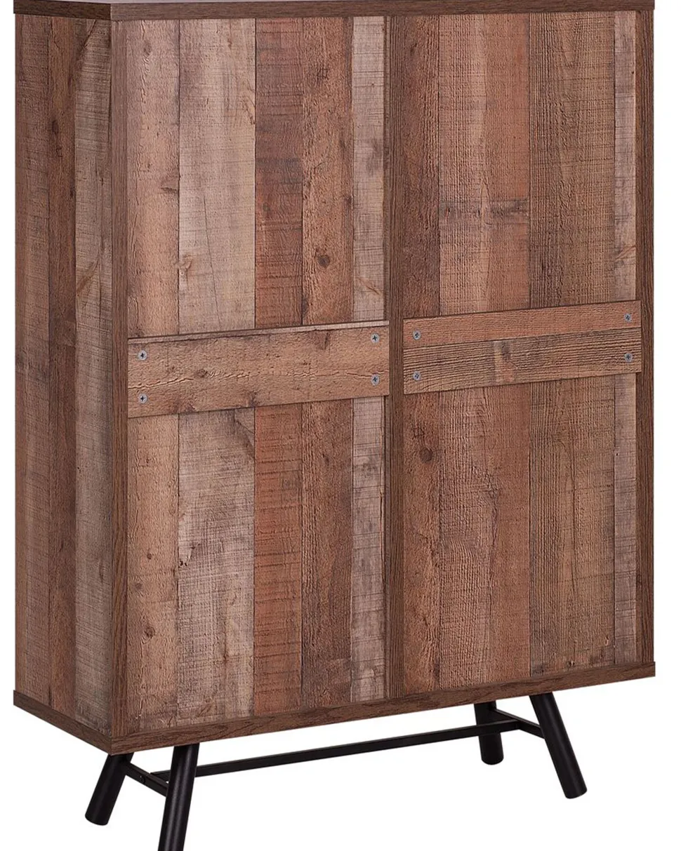 Estante Com 2 Gavetas E 1 Porta Castanha Atlanta