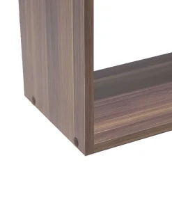 Estante Com 5 Prateleiras Castanha Escura E Branca Orilla