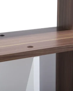 Estante Com 5 Prateleiras Castanha Escura E Branca Orilla