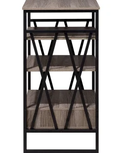 Estante Com 3 Prateleiras Taupe Keene