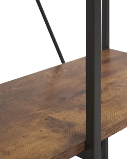 Estante Com 3 Prateleiras Castanha Escura Rhode