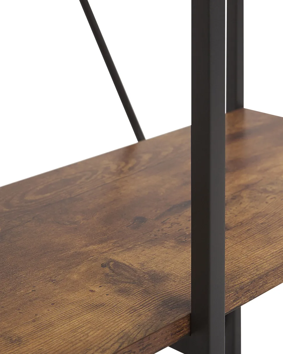 Estante Com 3 Prateleiras Castanha Escura Rhode