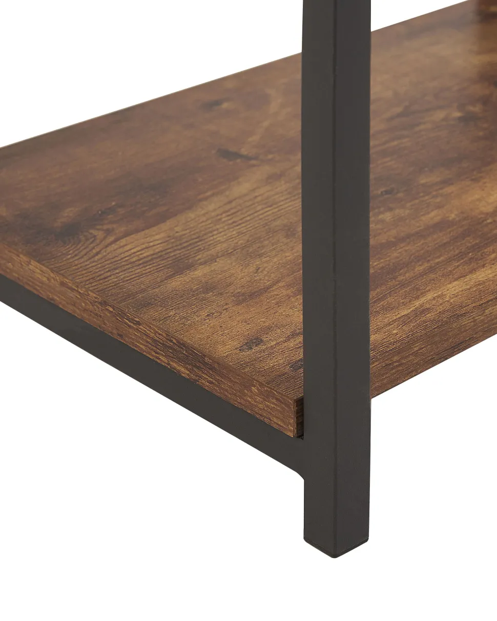 Estante Com 3 Prateleiras Castanha Escura Rhode