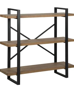 Estante Com 3 Prateleiras Castanha Escura Timber