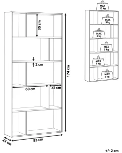 Estante Com 5 Prateleiras Branca Orilla