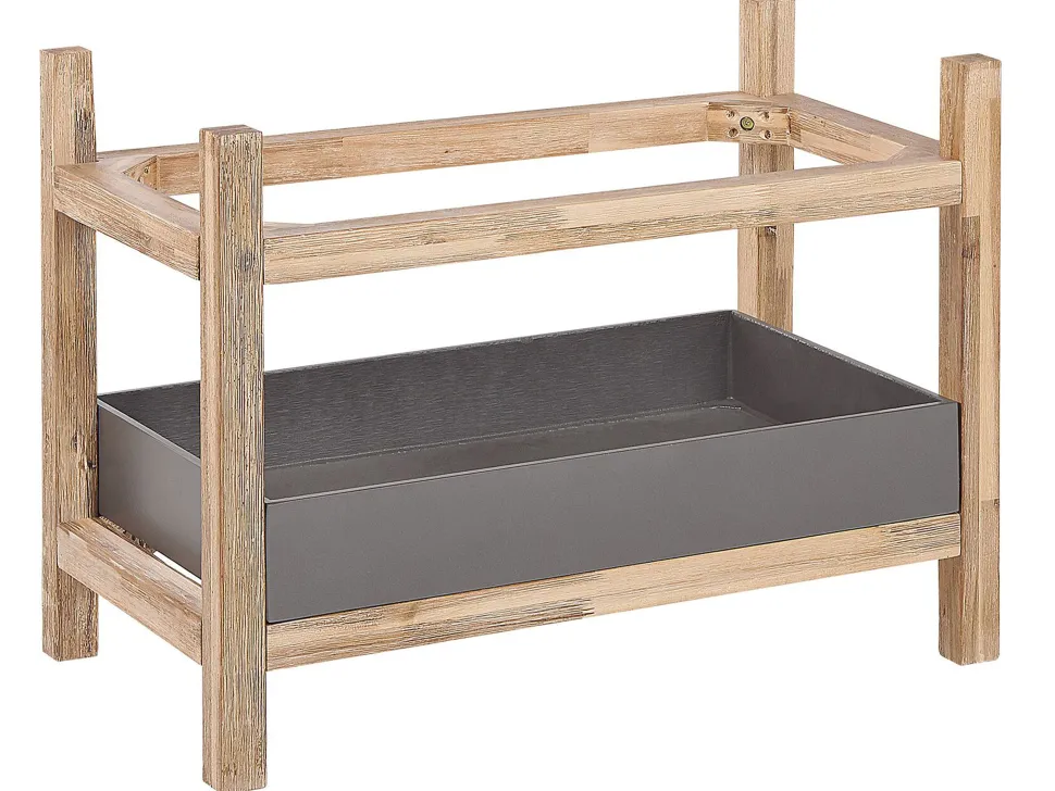 Estante Com 2 Prateleiras De Cimento Cinzento Oliena