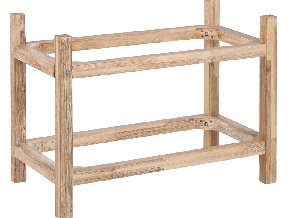 Estante Com 2 Prateleiras De Cimento Cinzento Oliena