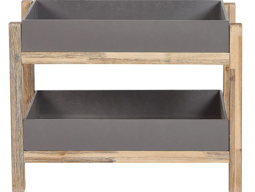 Estante Com 2 Prateleiras De Cimento Cinzento Oliena