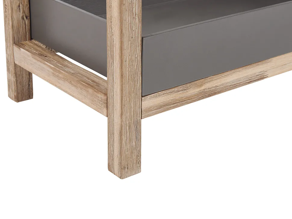 Estante Com 2 Prateleiras De Cimento Cinzento Oliena