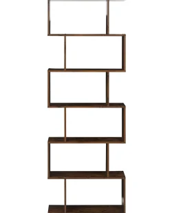 Estante Com 6 Prateleiras Castanha Escura Valdosa