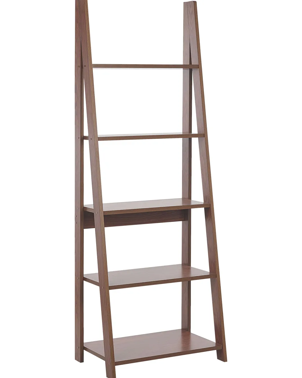Estante Com 5 Prateleiras Castanha Escura Wilton