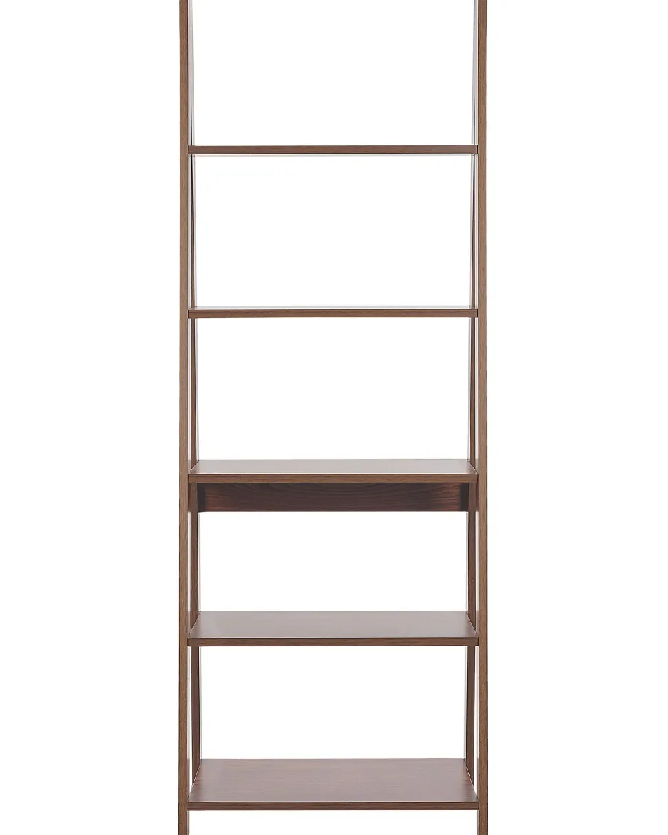 Estante Com 5 Prateleiras Castanha Escura Wilton