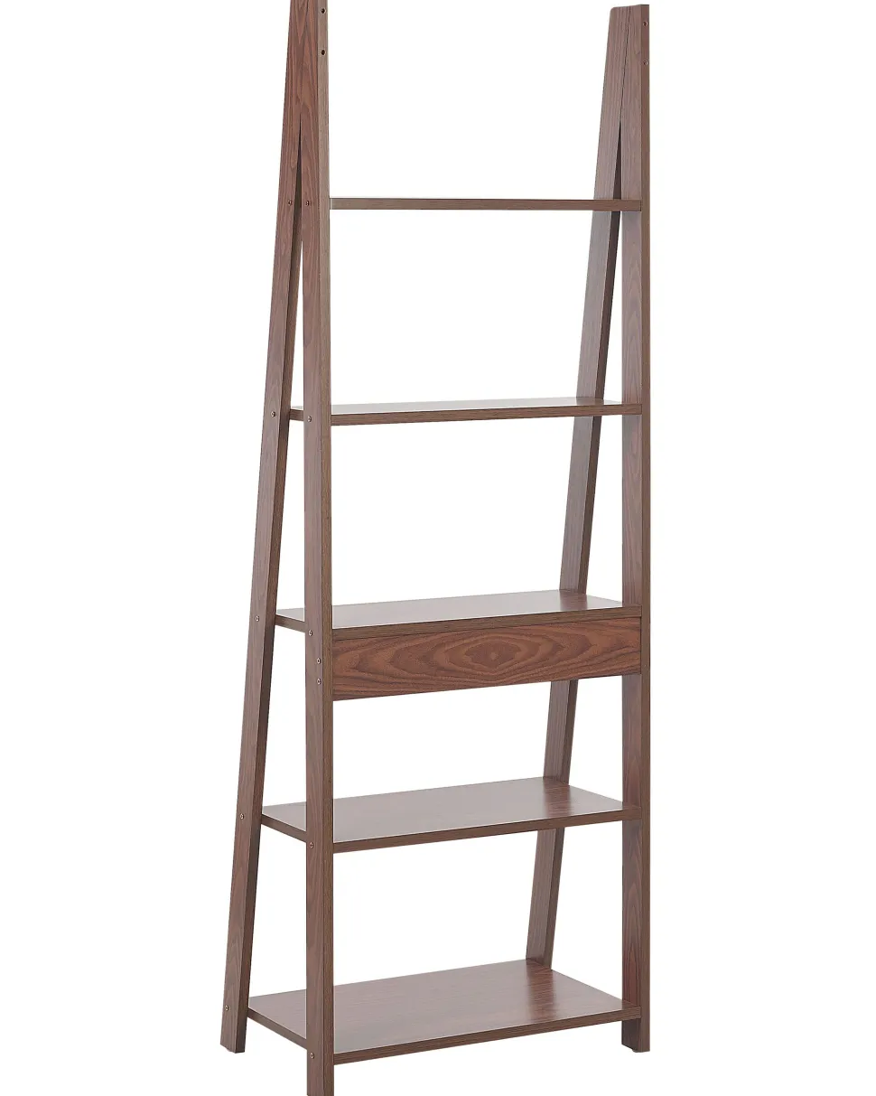 Estante Com 5 Prateleiras Castanha Escura Wilton
