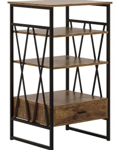Estante Com 3 Prateleiras Castanha Escura Keene