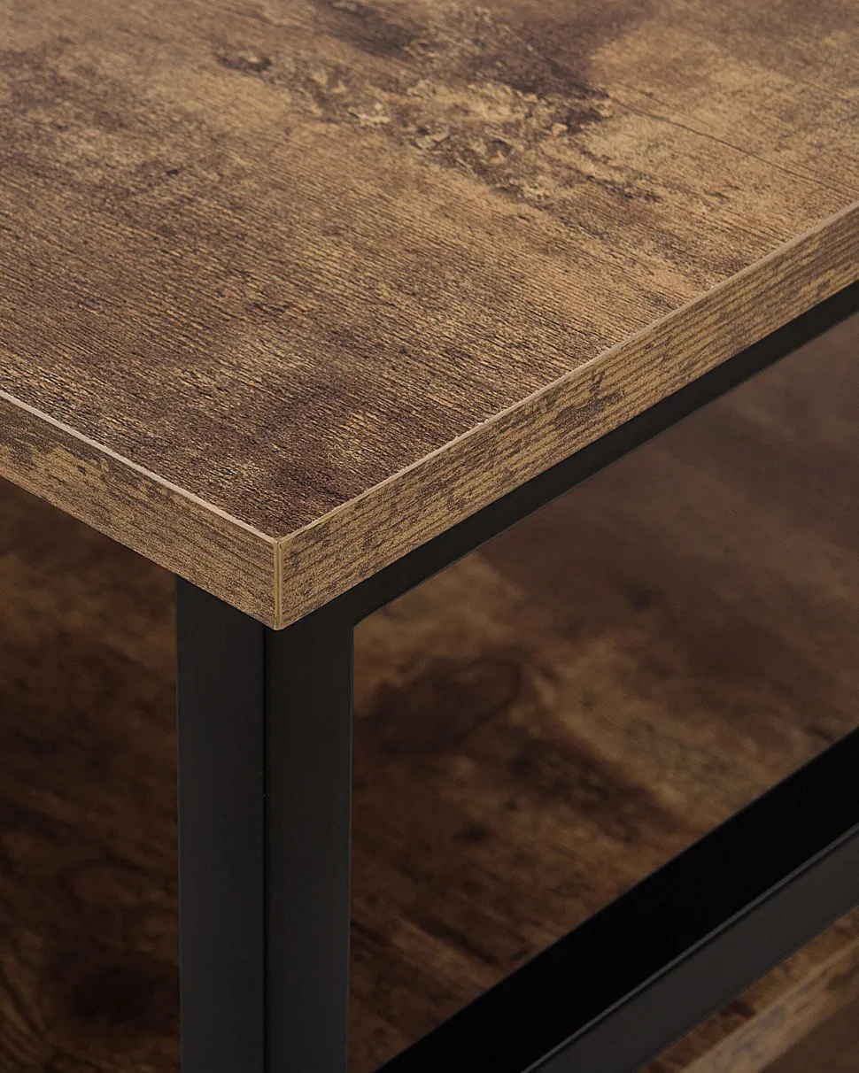 Estante Com 3 Prateleiras Castanha Escura Keene