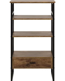 Estante Com 3 Prateleiras Castanha Escura Keene