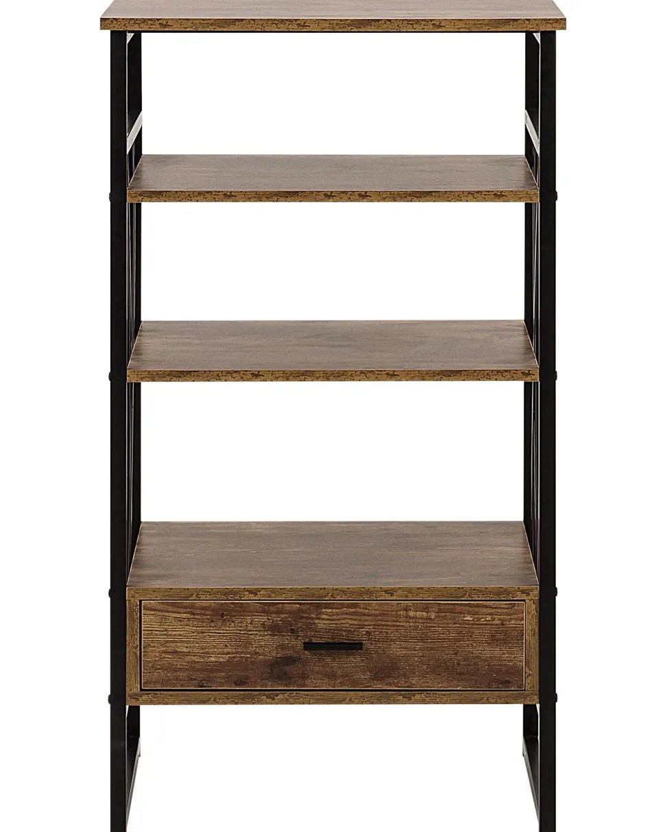 Estante Com 3 Prateleiras Castanha Escura Keene