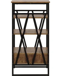 Estante Com 3 Prateleiras Castanha Escura Keene