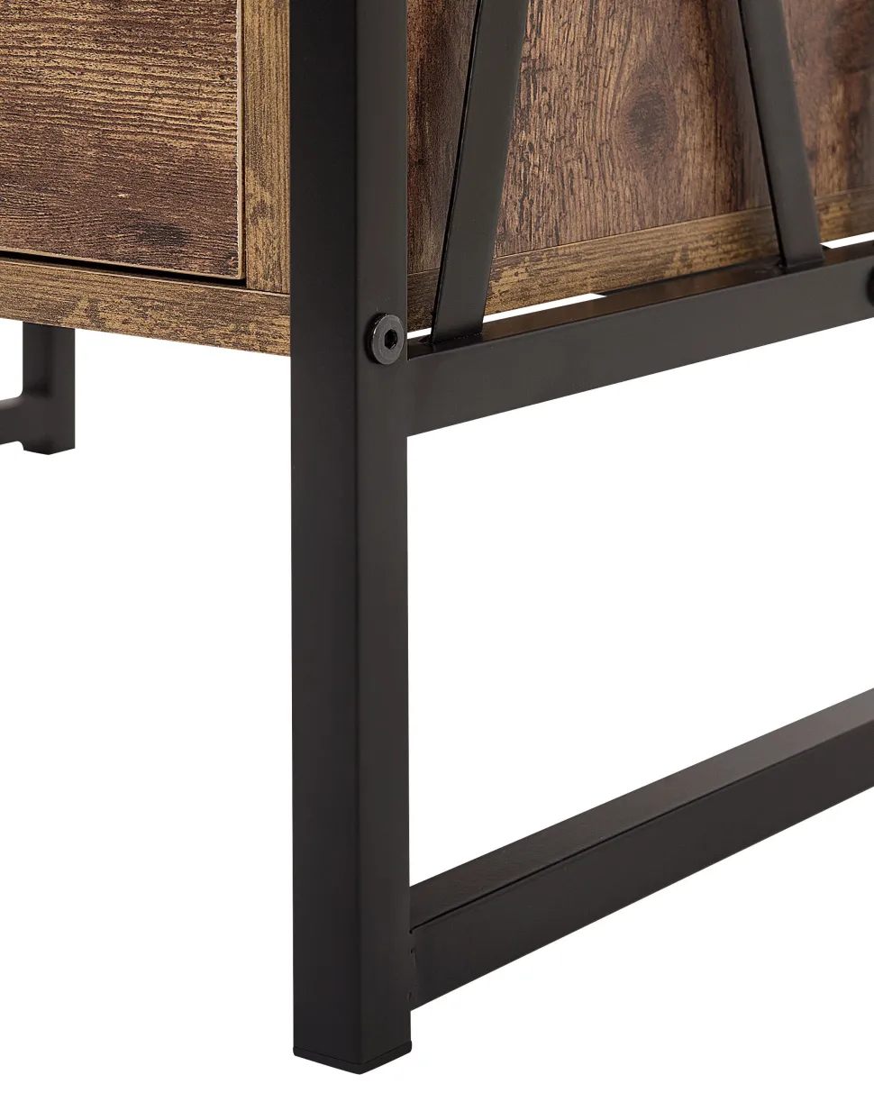 Estante Com 3 Prateleiras Castanha Escura Keene