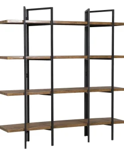 Estante Com 4 Prateleiras Castanha Escura Compton