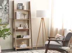 Estante Com 5 Prateleiras Castanha Clara Wilton